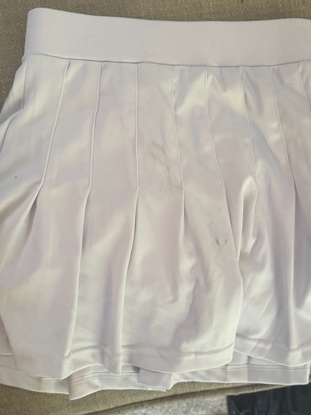 Classic White Pleated Skater Skirt